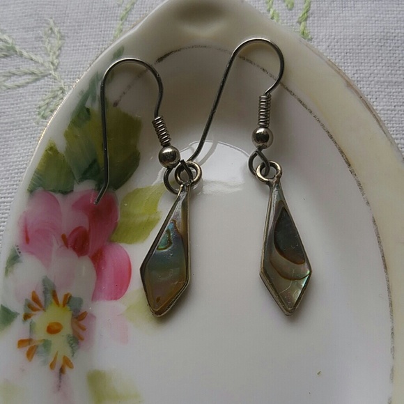 Mexican Silver Dangle Earrings - Picture 1 of 6
